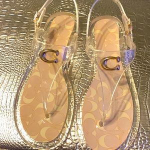 Coach clear jelly 🩴 sandal size 8